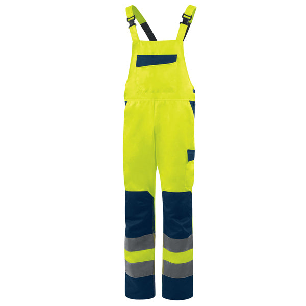 DELTAPLUS - M1SA2HVJAXG - Salopette alta visibilità M1SA2HV - taglia XL - giallo fluo - Deltaplus - 104607 -  Conf. da 1 Pz.