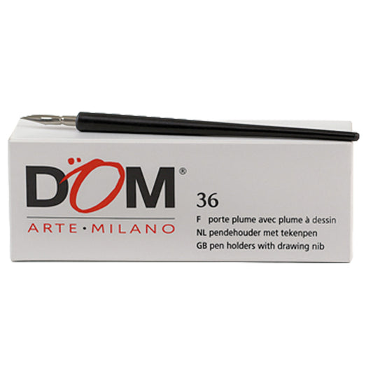 DOM - 13376 - Pennino + portapennino - nero - Cwr - conf. 36 pezzi - 104649 -  Conf. da 1 Pz.