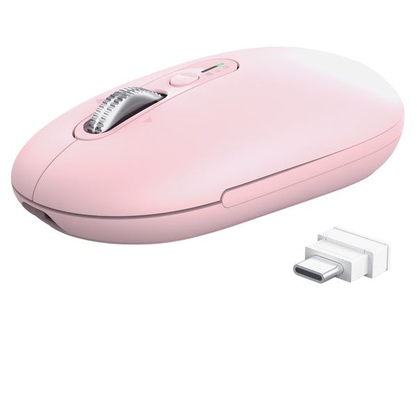 TRUST - 26206 - Mouse - ultrasottile - wireless - ricaricabile - Lilla - Trust - 104662 -  Conf. da 1 Pz.