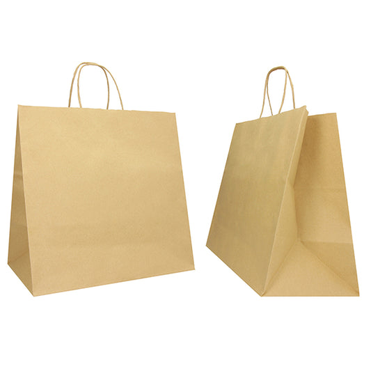 Mainetti Bags - 096693 - Shopper Twisted Large - maniglie cordino - 28 x 17 x 29 cm - carta biokraft - avana - Mainetti Bags - conf. 25 pezzi - 104675 -  Conf. da 1 Pz.