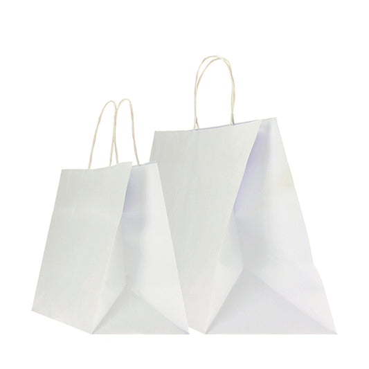 Mainetti Bags - 096730 - Shopper Twisted XLarge - maniglie cordino ritorto - 32 x 23 x 35 cm - carta kraft - bianco - Mainetti Bags - conf. 25 pezzi - 104676 -  Conf. da 1 Pz.