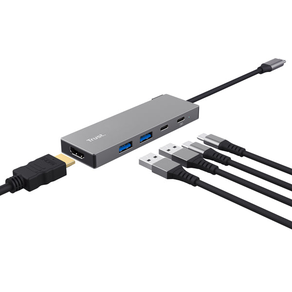 TRUST - 26062 - Adattatore multiporta - 5-in-1 - Dalyx - Trust - 104688 -  Conf. da 1 Pz.