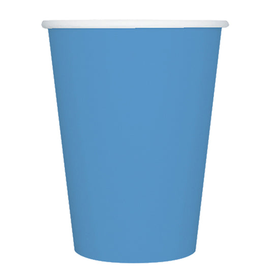 BIG PARTY - 75661 - Bicchieri biodegradabili Ecocolor - 250cc - turchese - Big Party - conf. 25 pezzi - 104718 -  Conf. da 1 Pz.