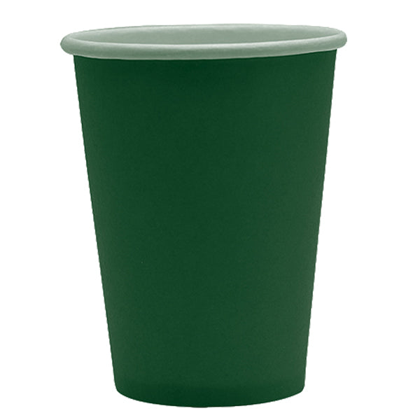 BIG PARTY - 75893 - Bicchieri biodegradabili Ecocolor - 250cc - verde bosco - Big Party - conf. 25 pezzi - 104723 -  Conf. da 1 Pz.