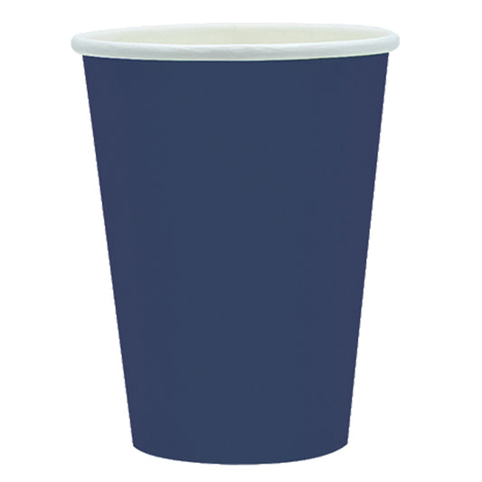 BIG PARTY - 75896 - Bicchieri biodegradabili Ecocolor - 250cc - blu notte - Big Party - conf. 25 pezzi - 104724 -  Conf. da 1 Pz.