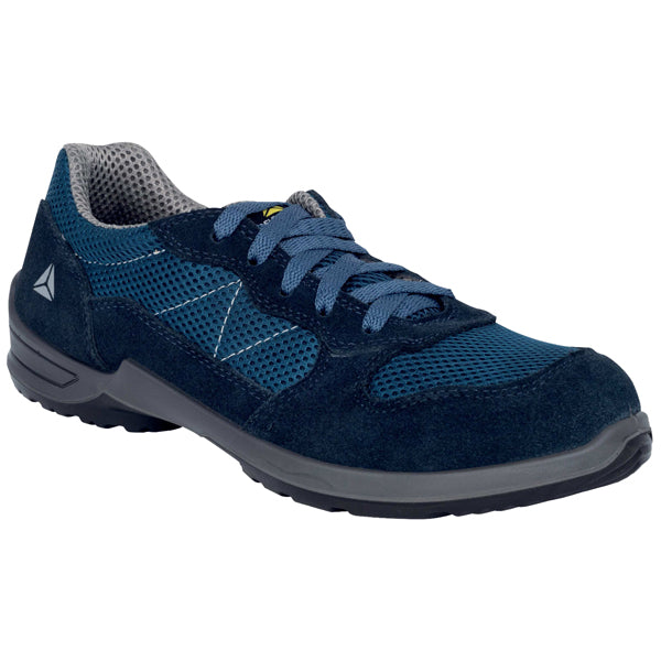 DELTAPLUS - COMO2SPBL39 - Calzatura di sicurezza Como2 S1P SR - pelle scamosciata-poliestere mesh - numero 39 - blu - Deltaplus - 104753 -  Conf. da 1 Pz.