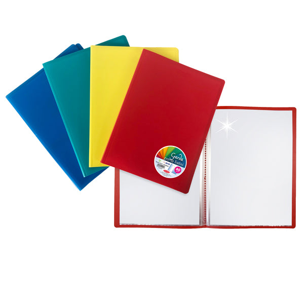 Plastibor - P0504090 - Portalistini Garda - 22x30cm - 40 buste - 4 colori assortiti - Plastibor - 104779 -  Conf. da 16 Pz.