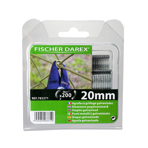 Fischer Darex - 1199605 - Punti per reti - 20 mm - Galva - Fischer Darex - conf. 200 punti - 104793 -  Conf. da 1 Pz.