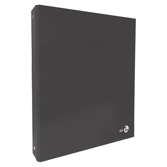 BM - 0123585 - Raccoglitore ad anelli - 27 x 32 cm - Ø 30 mm - grigio scuro - BM - 104812 -  Conf. da 5 Pz.