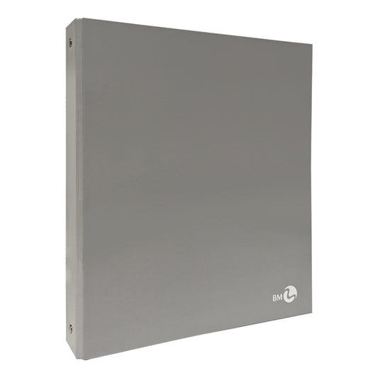 BM - 0123582 - Raccoglitore ad anelli - 27 x 32 cm - Ø 30 mm - grigio chiaro - BM - 104813 -  Conf. da 5 Pz.