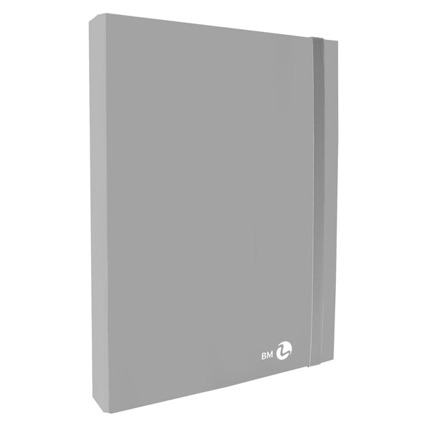 BM - 0123600 - Cartella progetto con elastico - 25 x 34 cm - dorso 3 cm - grigio chiaro - BM - 104819 -  Conf. da 1 Pz.