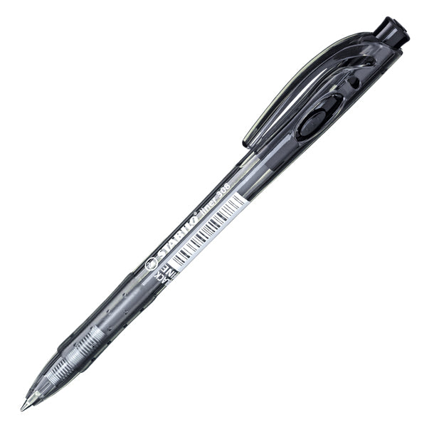 STABILO - 308H-1-46 - Penna a sfera a scatto Liner 308 - punta 0,7 mm - nero - Stabilo - 104856 -  Conf. da 12 Pz.