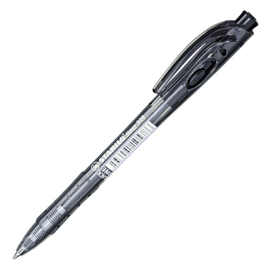 STABILO - 308H-1-46 - Penna a sfera a scatto Liner 308 - punta 0,7 mm - nero - Stabilo - 104856 -  Conf. da 12 Pz.