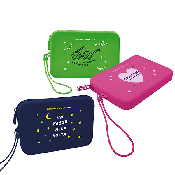 BLASETTI - 9199 - Astuccio Disegnetti Depressetti - 18,5 x 12,5 x 2,4 cm - silicone - Blasetti - 104873 -  Conf. da 12 Pz.
