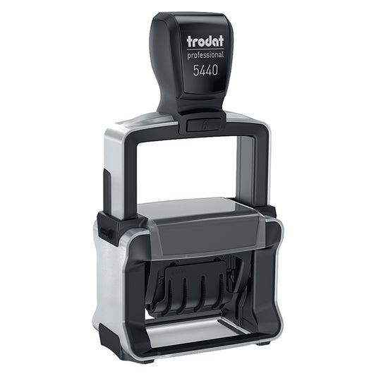 TRODAT - 170338 - Timbro Professional 4.0 5440 Datario - 4,9 x 2,8 cm - 4 mm - personalizzabile - autoinchiostrante - cartuccia non inclusa- Trodat - 104918 -  Conf. da 1 Pz.