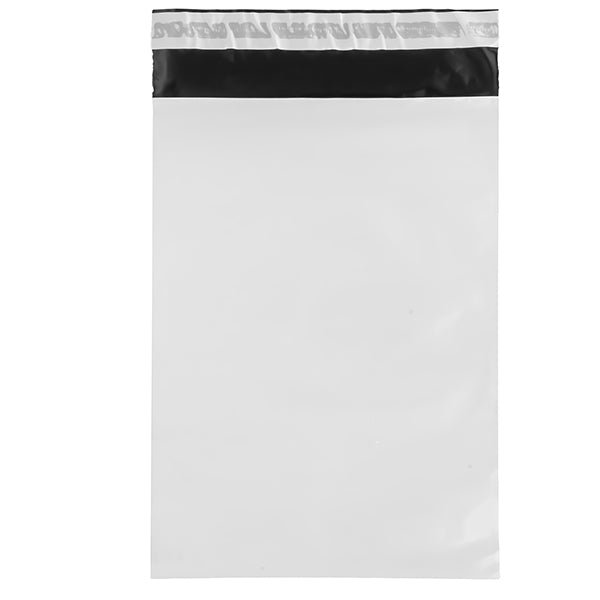 No Brand - FB02 - Sacchetto - per corrieri - 22 x 32 x 5 cm - PE - bianco - conf. 100 pezzi - 104922 -  Conf. da 1 Pz.