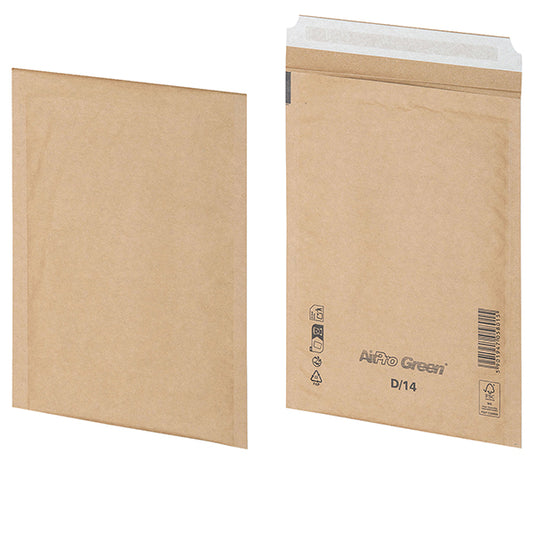 Bong Packaging - 12284 - Busta imbottita AirPro Green - 20 x 26,5 cm - carta - avana - Bong Packaging - conf. 100 pezzi - 104929 -  Conf. da 1 Pz.