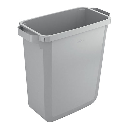 DURABLE - 1800503050 - Bidone DURABIN - con maniglie - senza coperchio - 60 L - 59 x 60 x 28,2 cm - PP - grigio -  Durable - 104934 -  Conf. da 1 Pz.