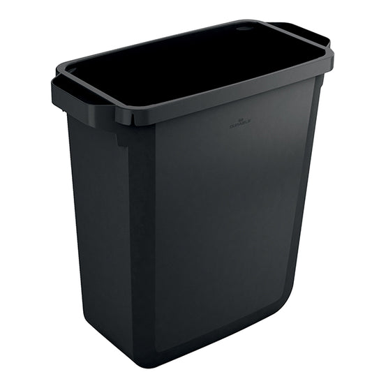 DURABLE - 1800503221 - Bidone DURABIN - con maniglie - senza coperchio - 60 L - 59 x 60 x 28,2 cm - PP - nero -  Durable - 104935 -  Conf. da 1 Pz.