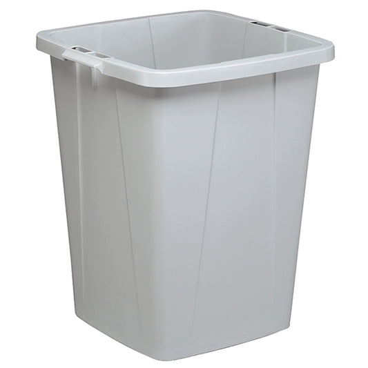 DURABLE - 1800505050 - Bidone DURABIN - con maniglie - senza coperchio - 90 L - 52 x 61 x 49 cm - PP - grigio - Durable - 104938 -  Conf. da 1 Pz.