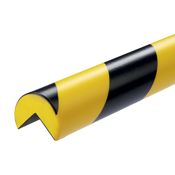 DURABLE - 1110-130 - Profilo paracolpi C25R - magnetico - per superfici angolari - forma arrotondata - giallo-nero - 1 m - Durable - 104947 -  Conf. da 1 Pz.