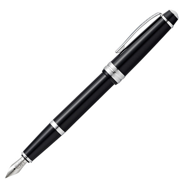Cross - E011065 - Penna stilografica Bailey Light - punta M - fusto nero-cromo - Cross - 104972 -  Conf. da 1 Pz.