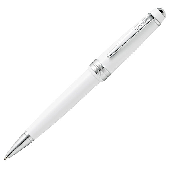 Cross - E011051 - Penna sfera Bailey Light - punta F - fusto bianco-cromo - Cross - 104973 -  Conf. da 1 Pz.