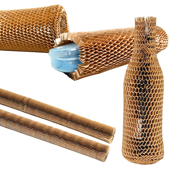 METHODO - X102204 - Manicotti in carta alveolare - 45 x 1 cm - avana - Methodo - conf. 20 pezzi - 104984 -  Conf. da 1 Pz.