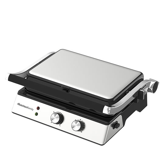 Melchioni Family - 118330014 - Bistecchiera elettrica BURGERONE 34 - con piastre removibili - 44.1 x 18.9 x 38 cm - 1800 W - nero - Melchioni family - 105003 -  Conf. da 1 Pz.