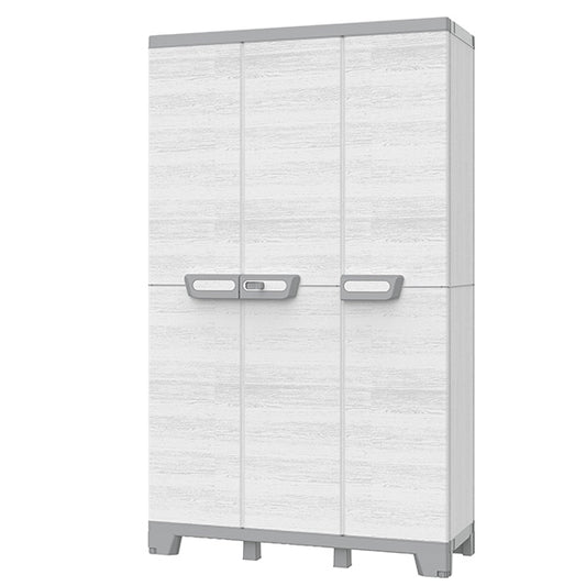 TERRY - 1003207 - Armadio CAB102A sequoia - 3 ante - 102 x 39 x 172 cm - plastica - grigio - Terry - 105028 -  Conf. da 1 Pz.