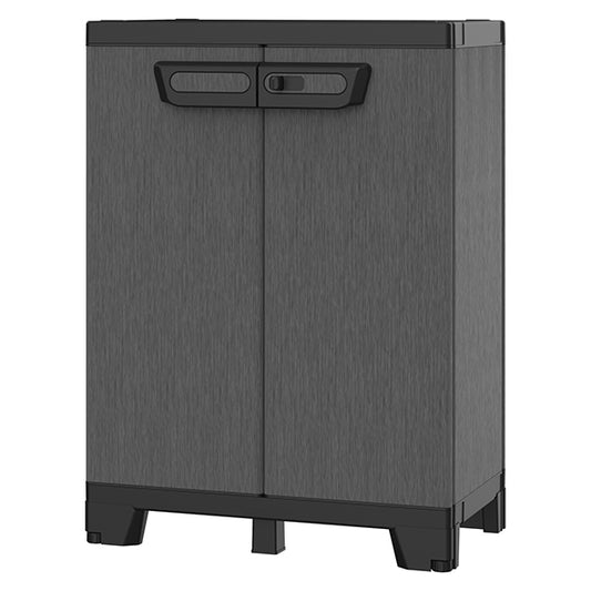TERRY - 1003202 - Armadio CAB680 ardesia - 2 ante - 68 x 39 x 93,5 cm - plastica - nero - Terry - 105035 -  Conf. da 1 Pz.