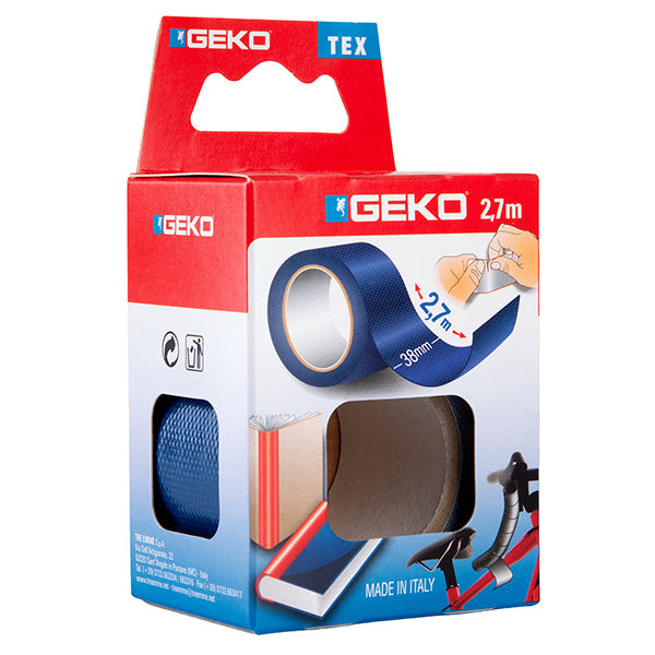 Geko - 8143000013 - Nastro adesivo telato Tex - 38 mm x 2,7 m - blu - Geko - 105064 -  Conf. da 1 Pz.