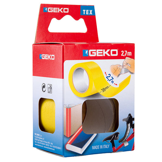 Geko - 8143000014 - Nastro adesivo telato Tex - 38 mm x 2,7 m - giallo - Geko - 105065 -  Conf. da 1 Pz.