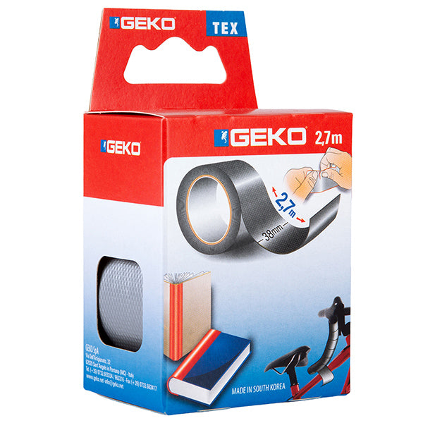 Geko - 8143000015 - Nastro adesivo telato Tex - 38 mm x 2,7 m - grigio - Geko - 105066 -  Conf. da 1 Pz.