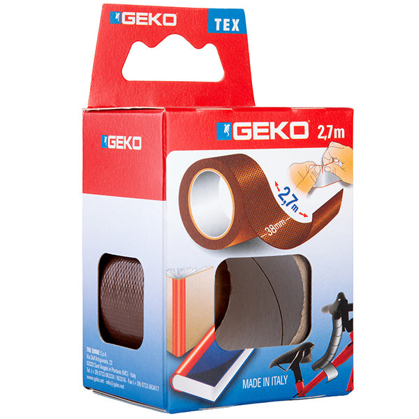 Geko - 8143000016 - Nastro adesivo telato Tex - 38 mm x 2,7 m - marrone - Geko - 105067 -  Conf. da 1 Pz.