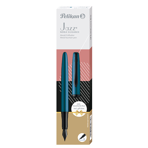 PELIKAN - 400198408 - Penna stilografica Jazz Noble Elegance - aquamarin - Pelikan - 105082 -  Conf. da 1 Pz.
