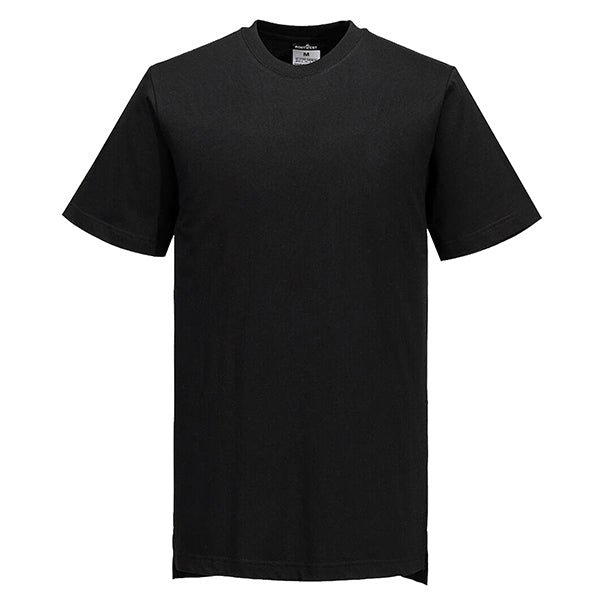 Portwest - C195BKRXXL - T-shirt chef unisex - maniche corte - taglia XXL - nero - Portwest - 105093 -  Conf. da 1 Pz.