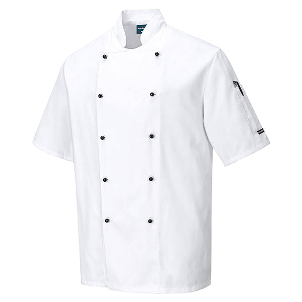 Portwest - C734WHRXL - Giacca cuoco Kent - maniche corte - taglia XL - bianco - Portwest - 105096 -  Conf. da 1 Pz.