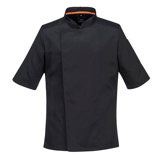 Portwest - C738BKRL - Giacca cuoco MeshAir Pro - maniche corte - taglia L - nero - Portwest - 105103 -  Conf. da 1 Pz.