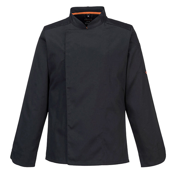 Portwest - C838BKRL - Giacca cuoco MeshAir Pro - maniche lunghe - taglia L - nero - Portwest - 105111 -  Conf. da 1 Pz.