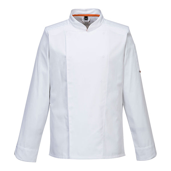 Portwest - C838WHRM - Giacca cuoco MeshAir Pro - maniche lunghe - taglia M - bianco - Portwest - 105114 -  Conf. da 1 Pz.