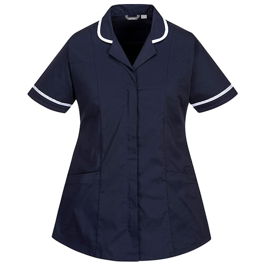 Portwest - LW17NARM - Camice da donna - maniche corte - elasticizzato - taglia M - blu navy - Portwest - 105136 -  Conf. da 1 Pz.