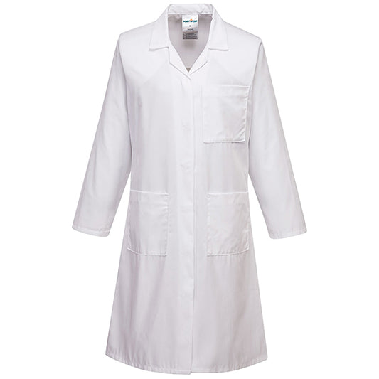 Portwest - LW63WHRM - Camice da laboratorio da donna - maniche lunghe - taglia M - bianco - Portwest - 105152 -  Conf. da 1 Pz.