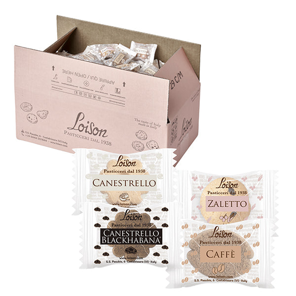 Loison - 1911 - Biscotti al burro assortiti - 4 gusti classici - 1250 gr - Loison - conf. 200 biscotti. - 105228 -  Conf. da 1 Pz.