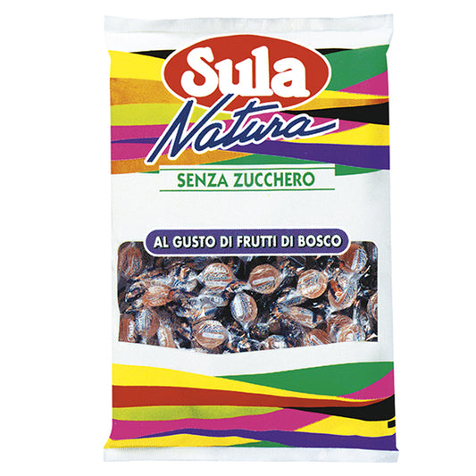 Sula - 9412600 - Caramelle Sula - gusto frutti di bosco - Sula - busta 1 kg - 105245 -  Conf. da 1 Pz.