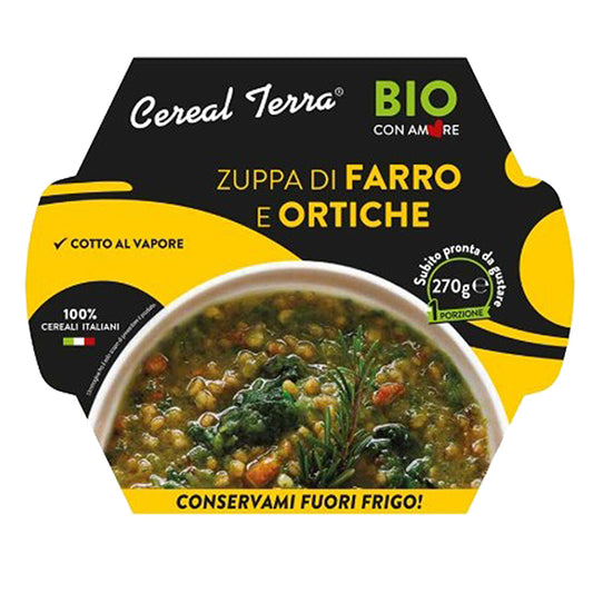Cereal Terra - 0039727 - Zuppa di farro e ortiche - 300 gr - Cereal Terra - 105251 -  Conf. da 6 Pz.