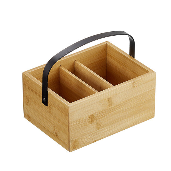Leone - S0139 - Cassetta porta condimenti - bamboo naturale - 20 x 15 x 10cm - Leone - 105266 -  Conf. da 1 Pz.
