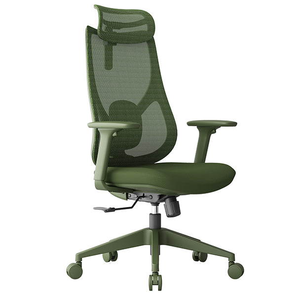 Unisit - CHLN10-VE - Seduta semidirezionali Linear LIN - con braccioli regolabili e poggiatesta - verde - Unisit - 105415 -  Conf. da 1 Pz.