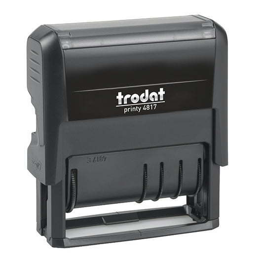 TRODAT - 217009 - Timbro Printy P4 Dater Eco 4817 Datario + Polinomio - 3,8 mm - autoinchiostrante - Trodat - 105421 -  Conf. da 1 Pz.