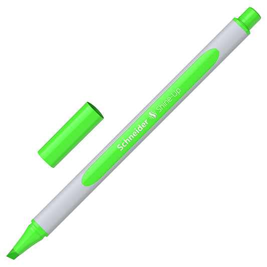 SCHNEIDER - P112004 - Evidenziatore Shine-Up - punta a scalpello  - verde - Schneider - 105458 -  Conf. da 10 Pz.